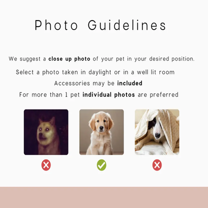 Watercolor Modern Pet Portrait